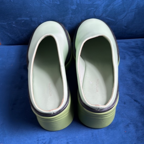 Retro 90s heeled mules, rubber chunky heel Y2K - Picture 4 of 6